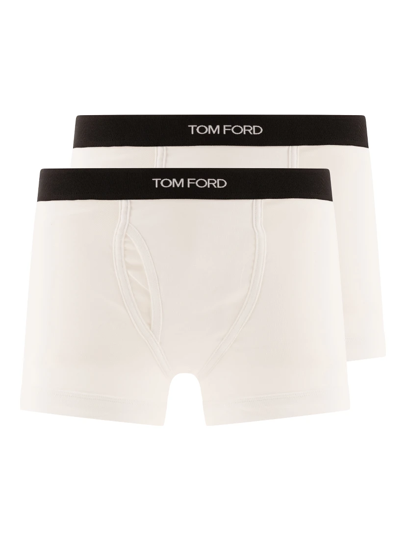 Cotton boxer shorts with logo