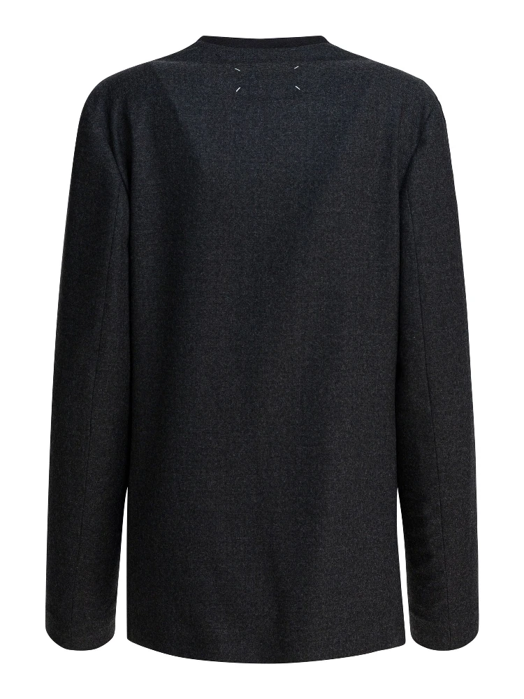 Virgin wool blazer alternative