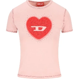 Diesel T-shirts and Polos Pink