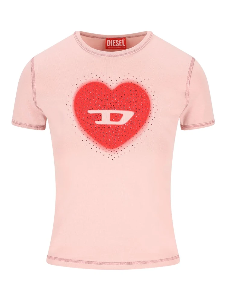 Diesel T-shirts and Polos Pink