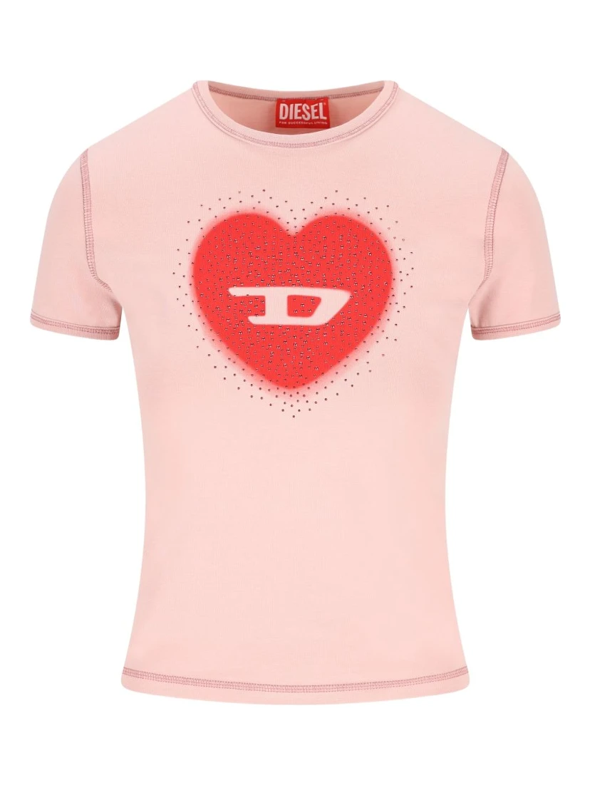Diesel T-shirts and Polos Pink