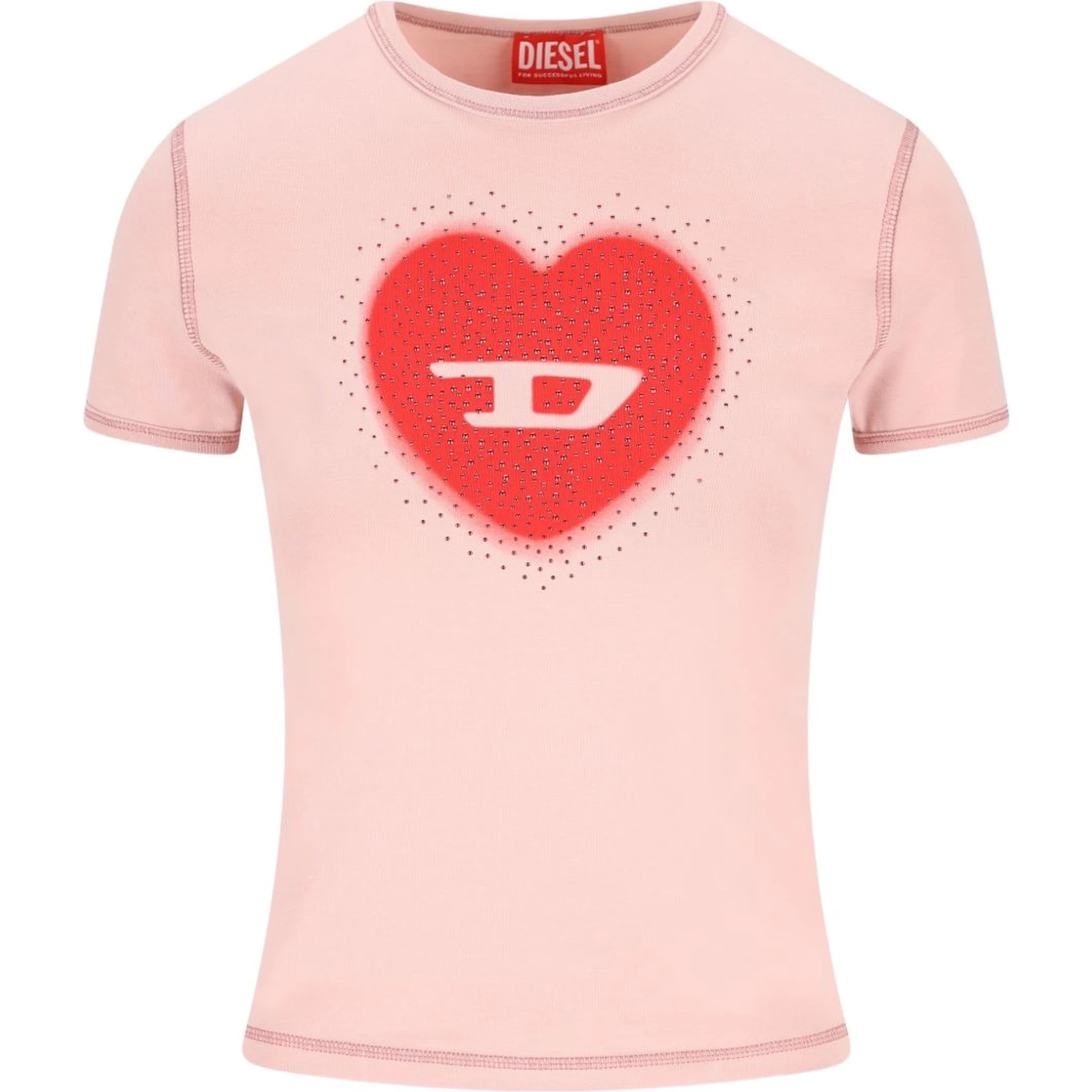 Diesel T-shirts and Polos Pink