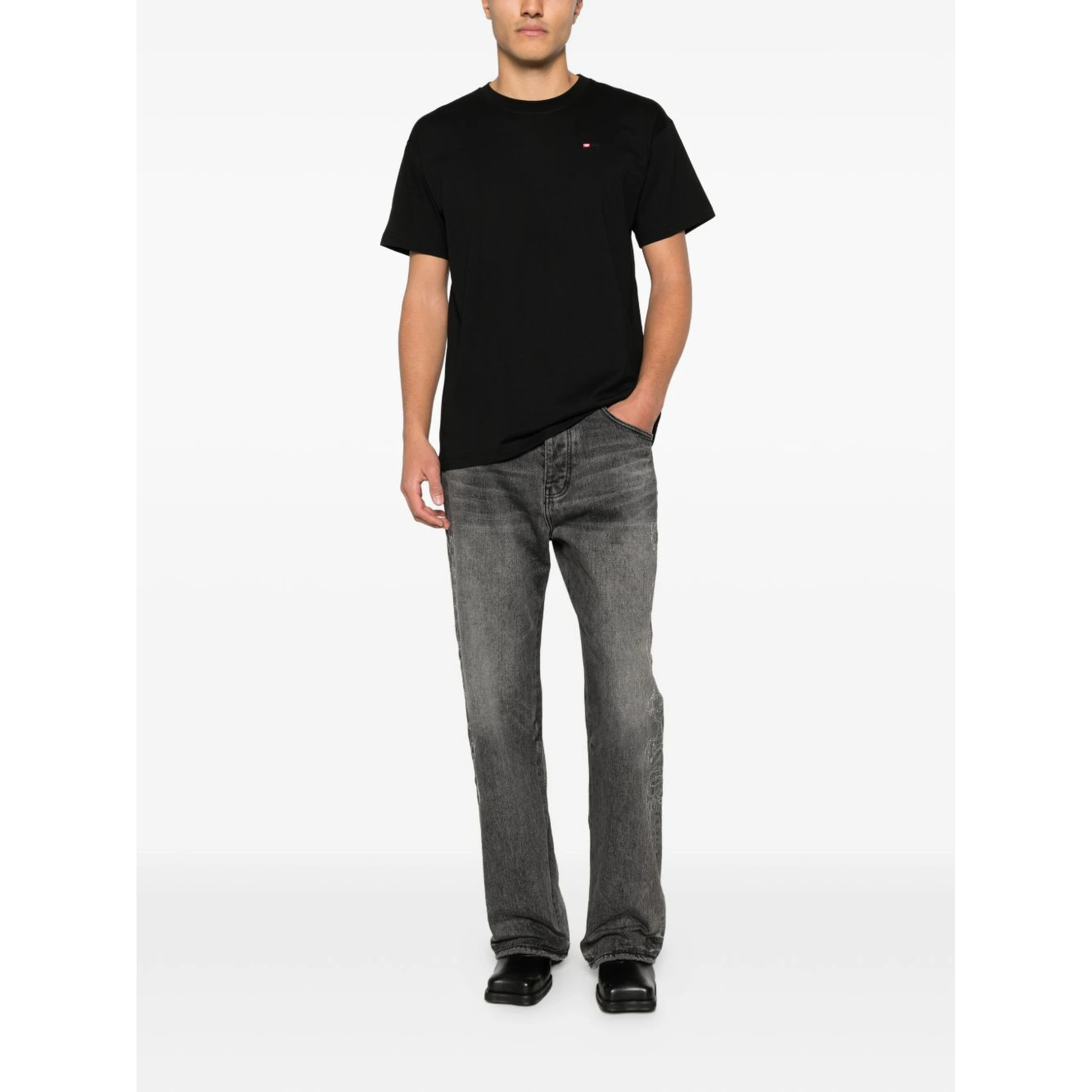 Diesel T-shirts and Polos Black