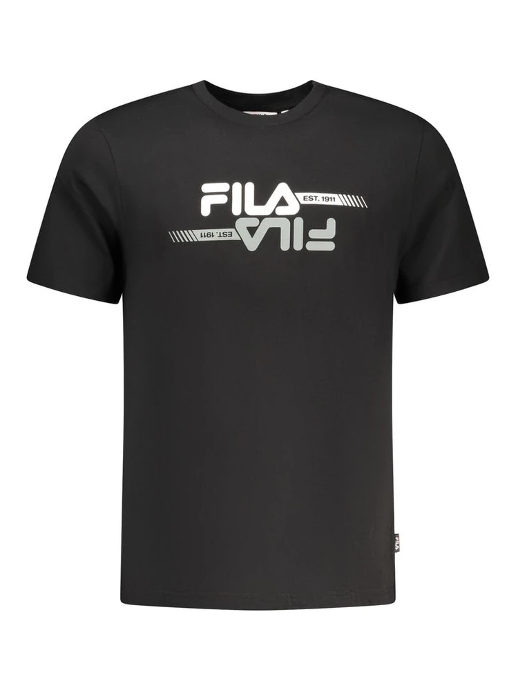 Black Cotton Men T-Shirt