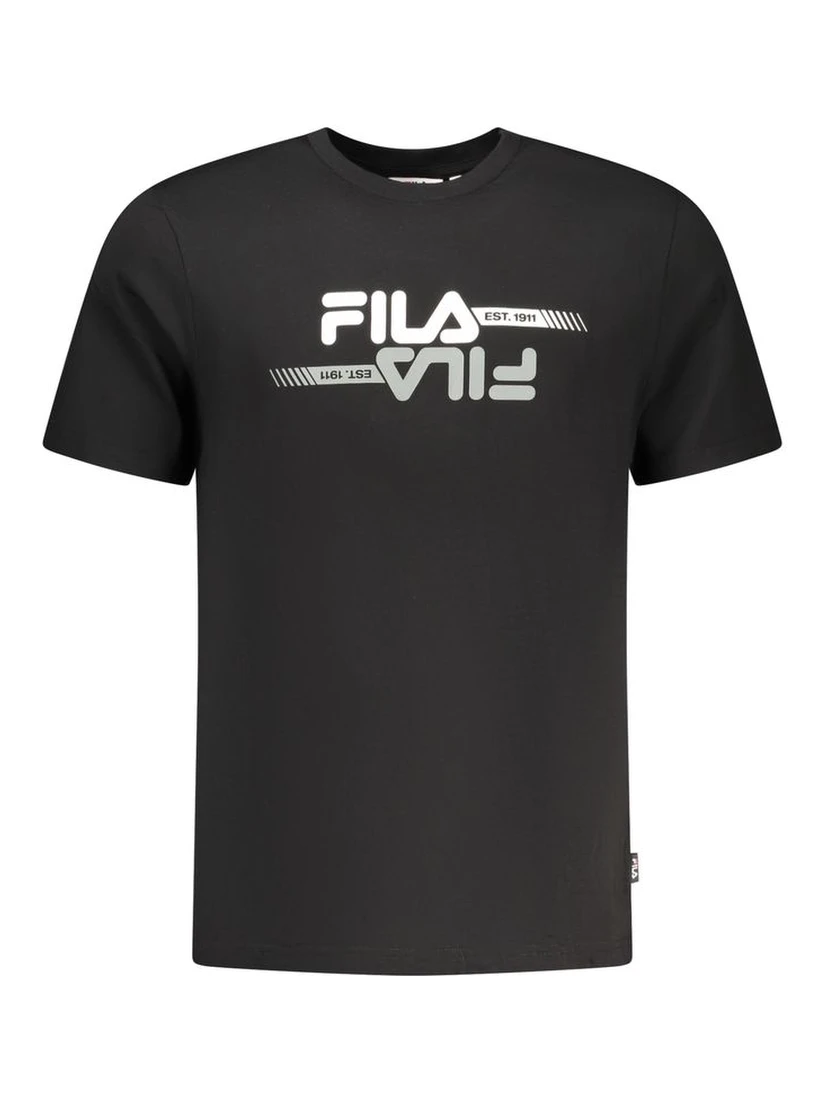 Black Cotton Men T-Shirt