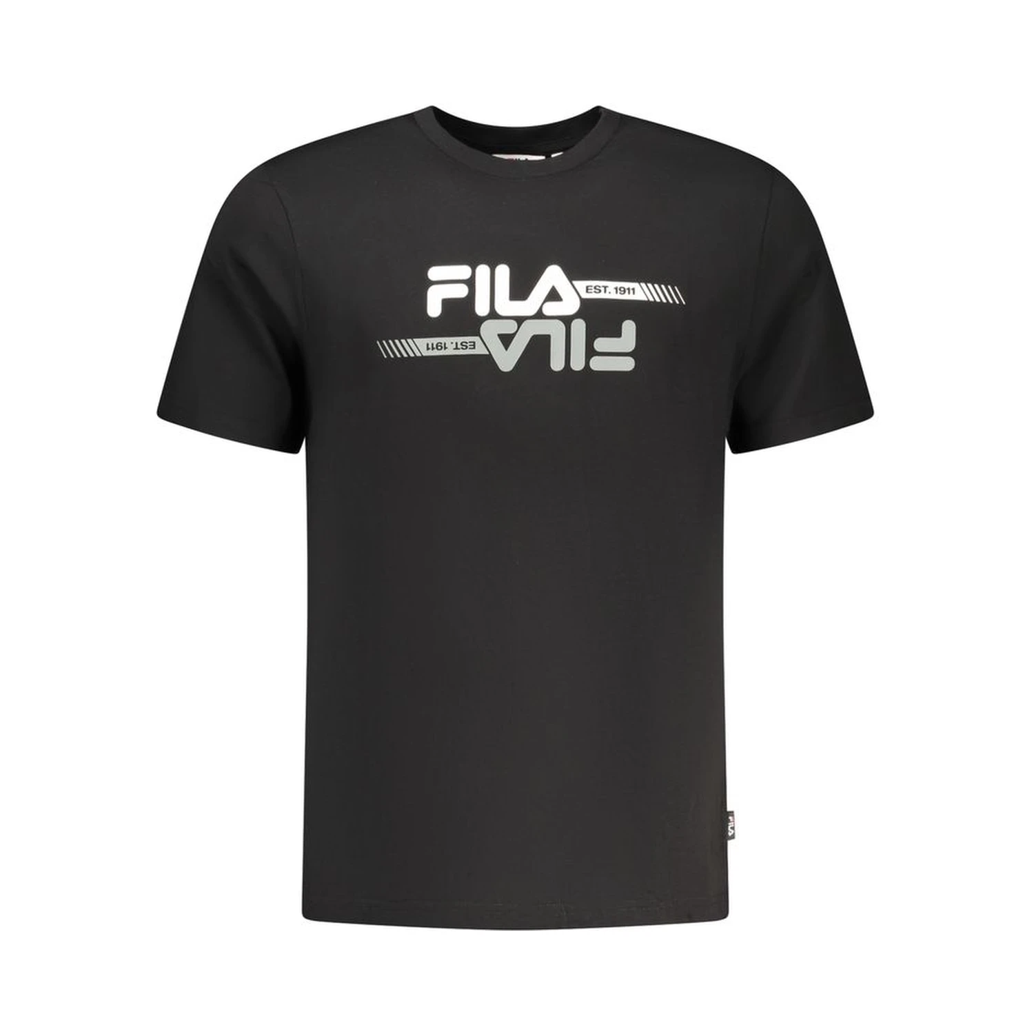 Black Cotton Men T-Shirt