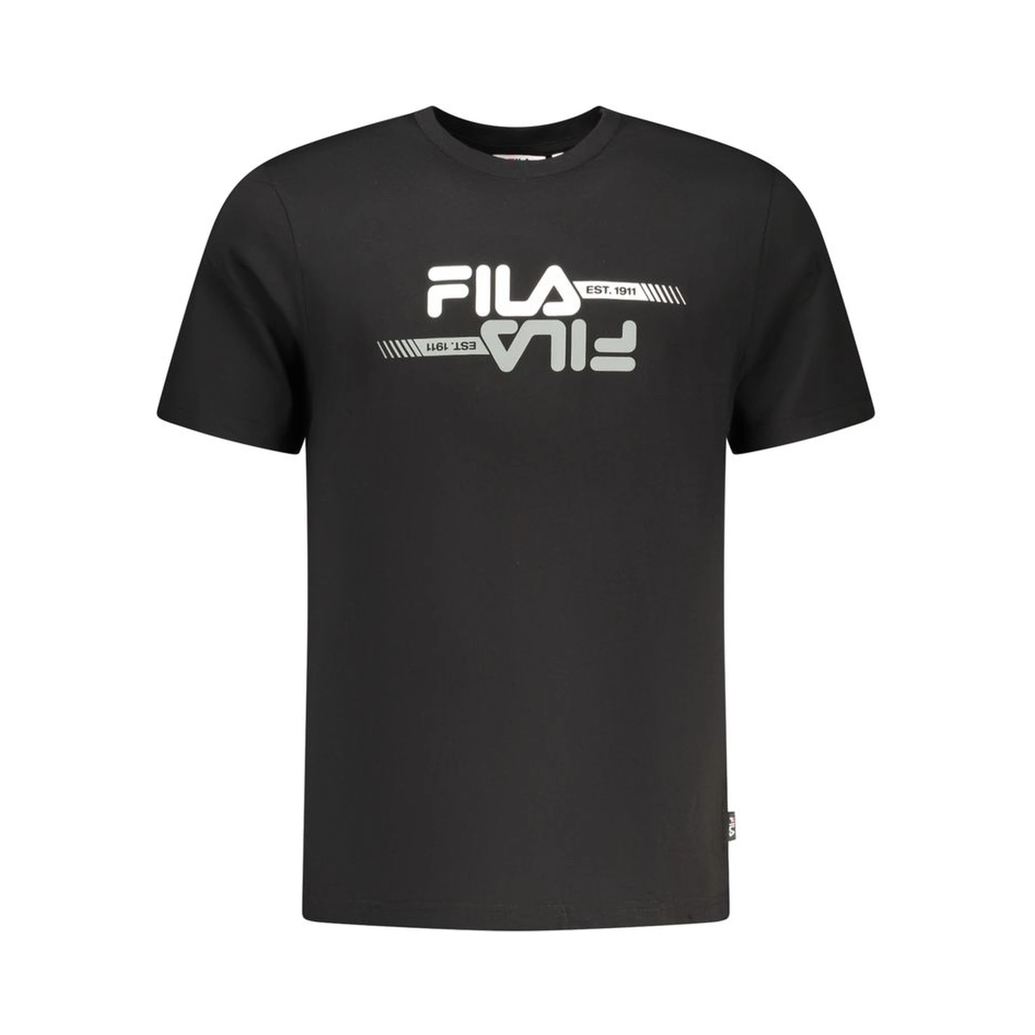 Black Cotton Men T-Shirt