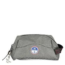 Grigio Polyester Men Beauty Case