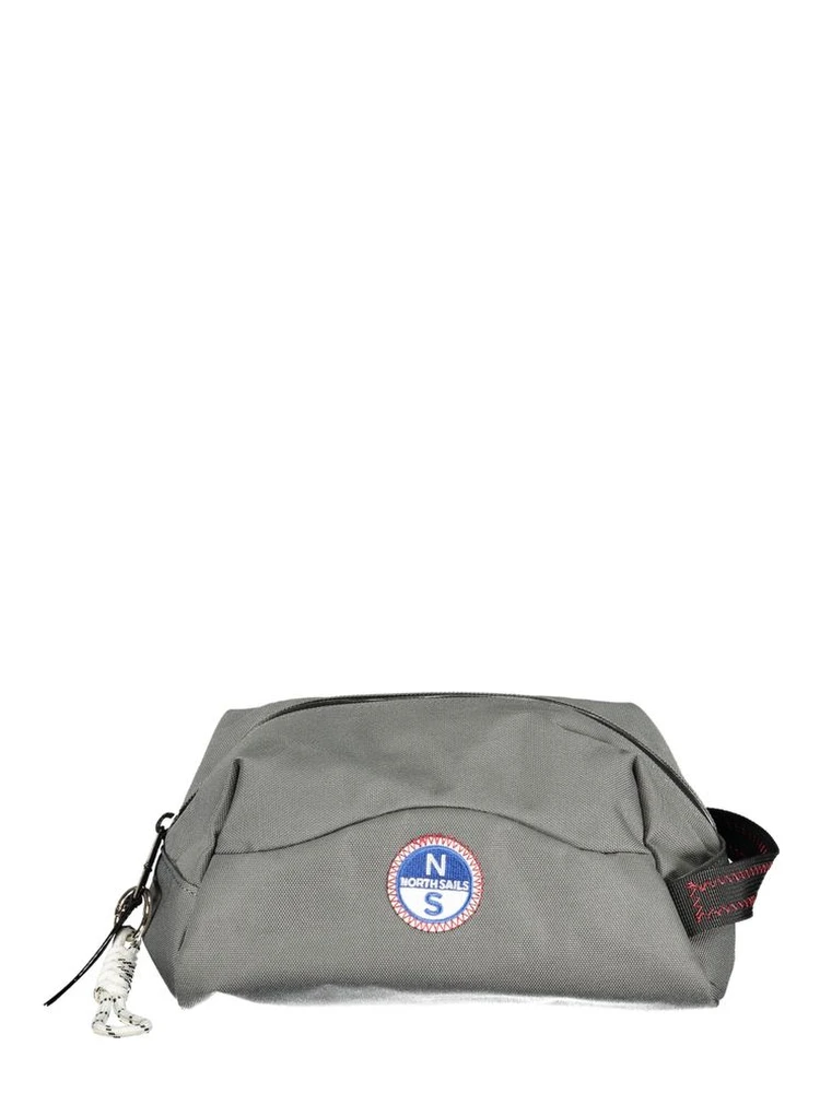 Grigio Polyester Men Beauty Case