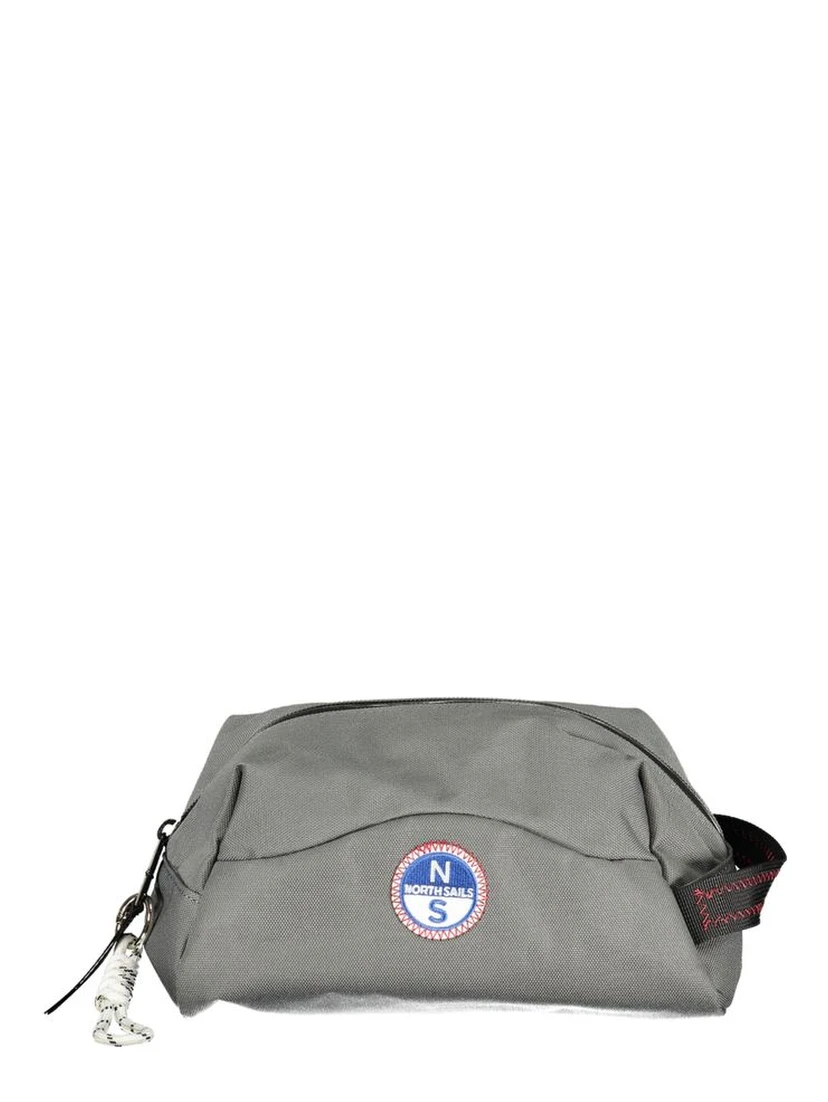 Grigio Polyester Men Beauty Case