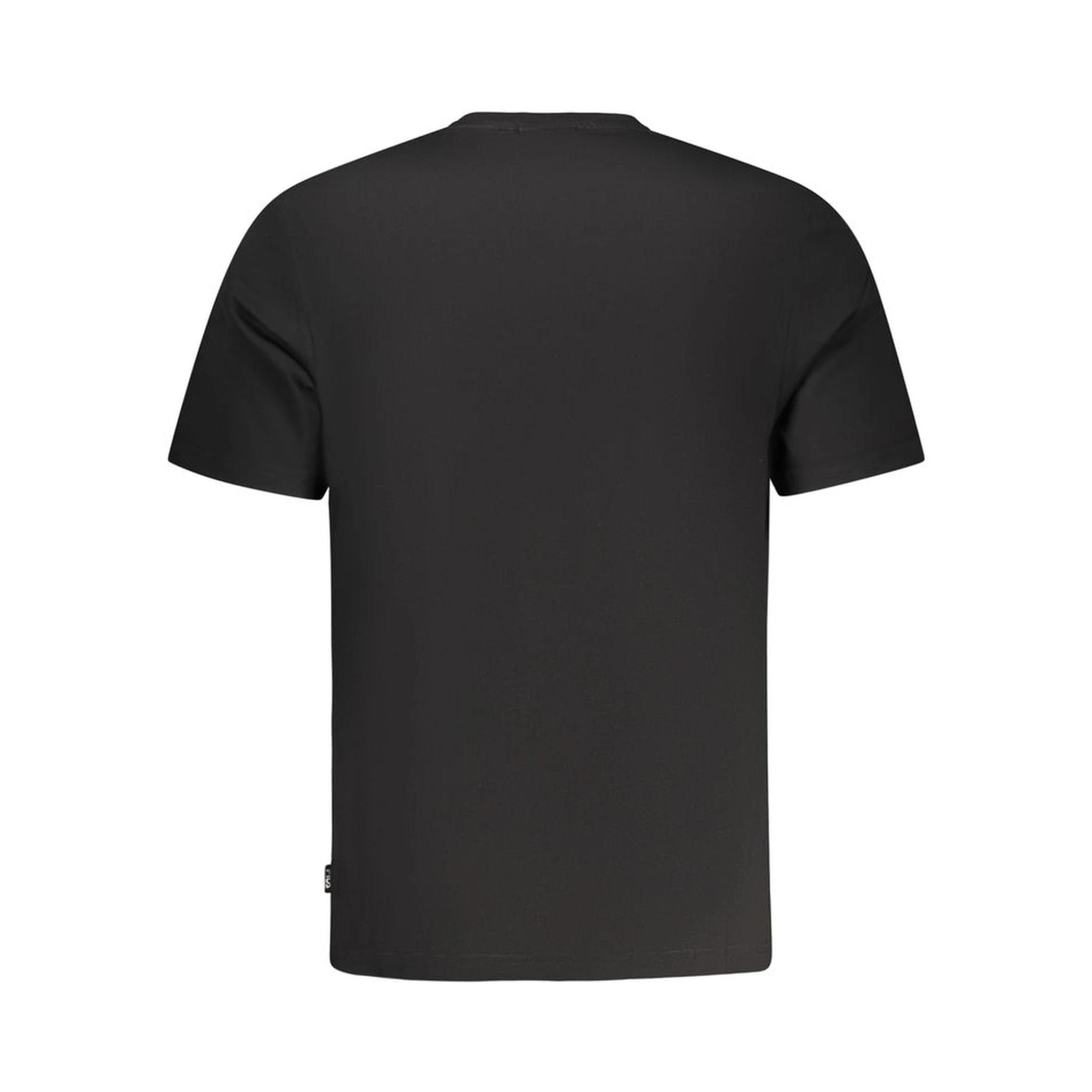 Black Cotton Men T-Shirt