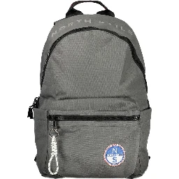 Grigio Polyester Men Backpack