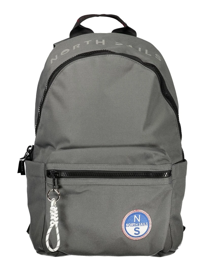 Grigio Polyester Men Backpack