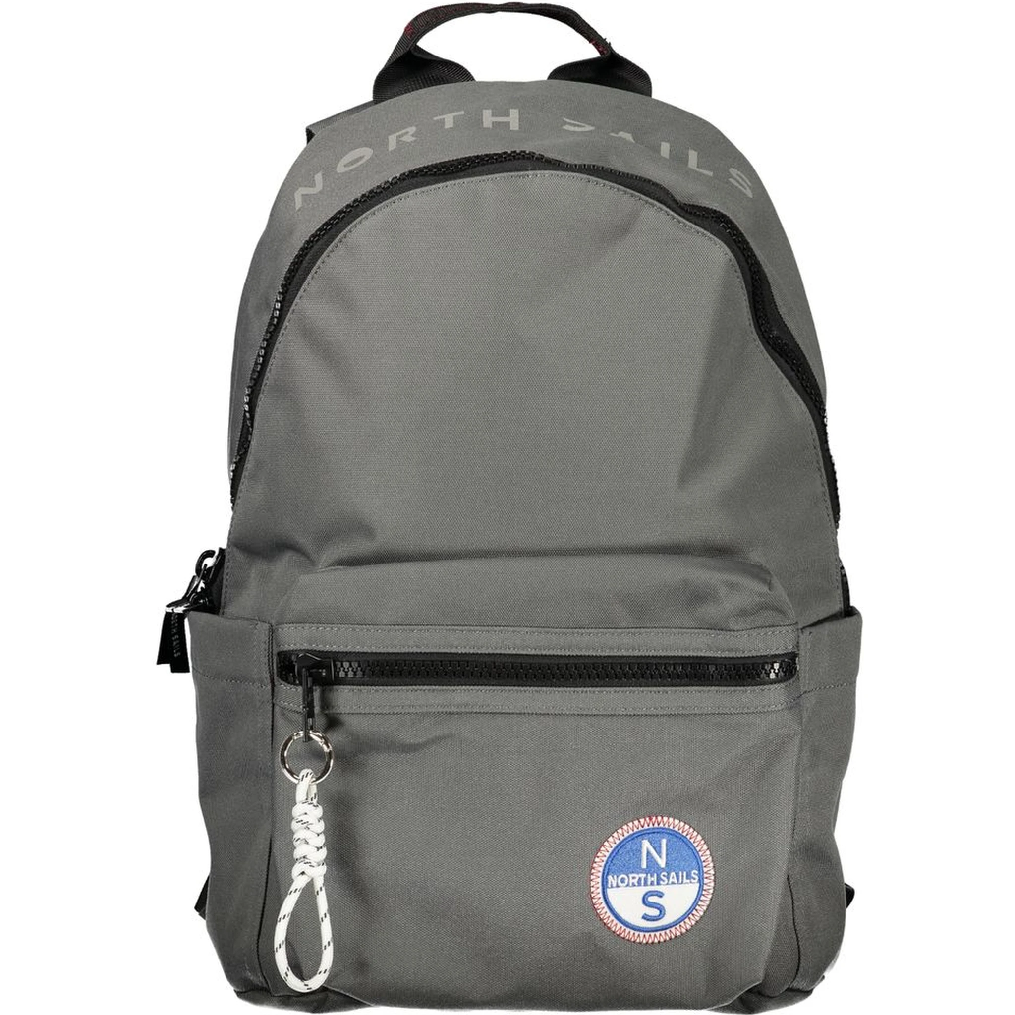 Grigio Polyester Men Backpack