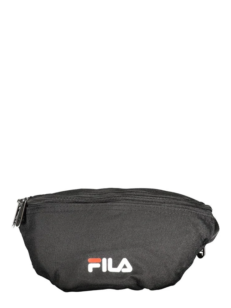 Black Polyester Men Belt Bag