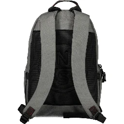 Grigio Polyester Men Backpack