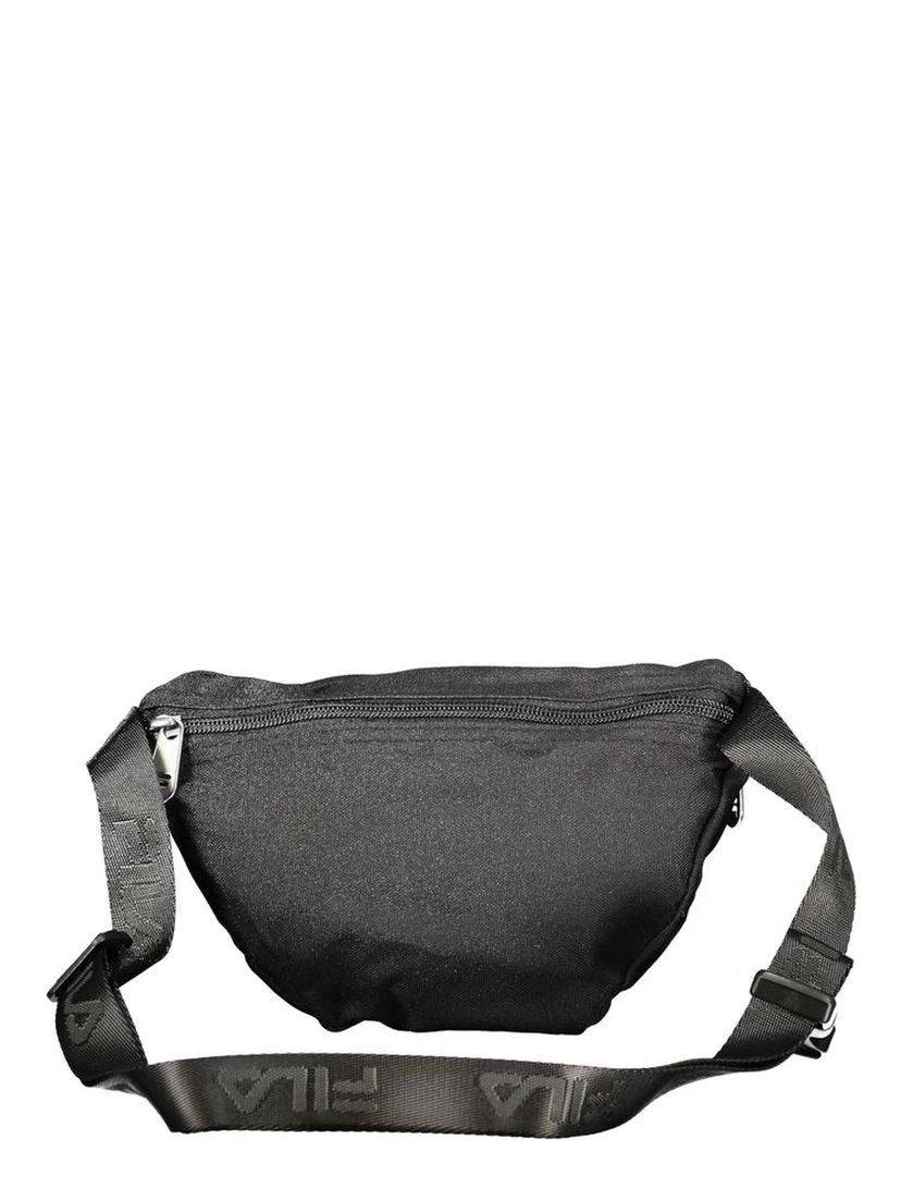 Black Polyester Men Belt Bag