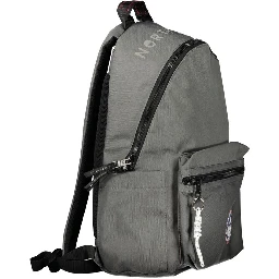 Grigio Polyester Men Backpack