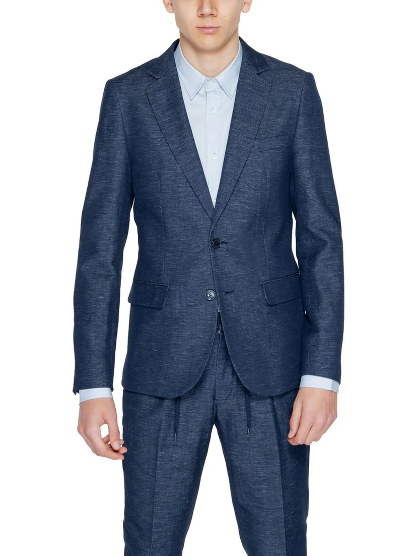 Blue Cotton Blazer