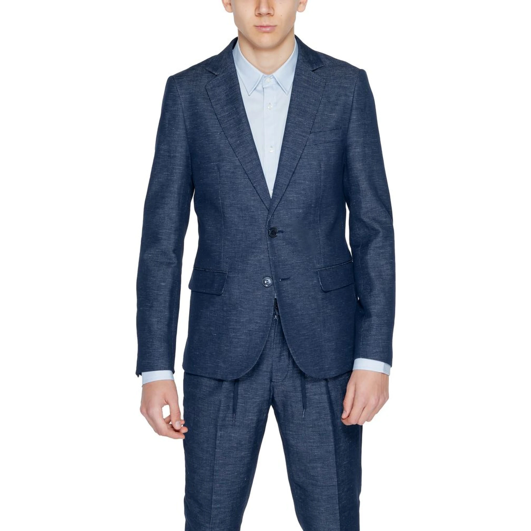 Blue Cotton Blazer