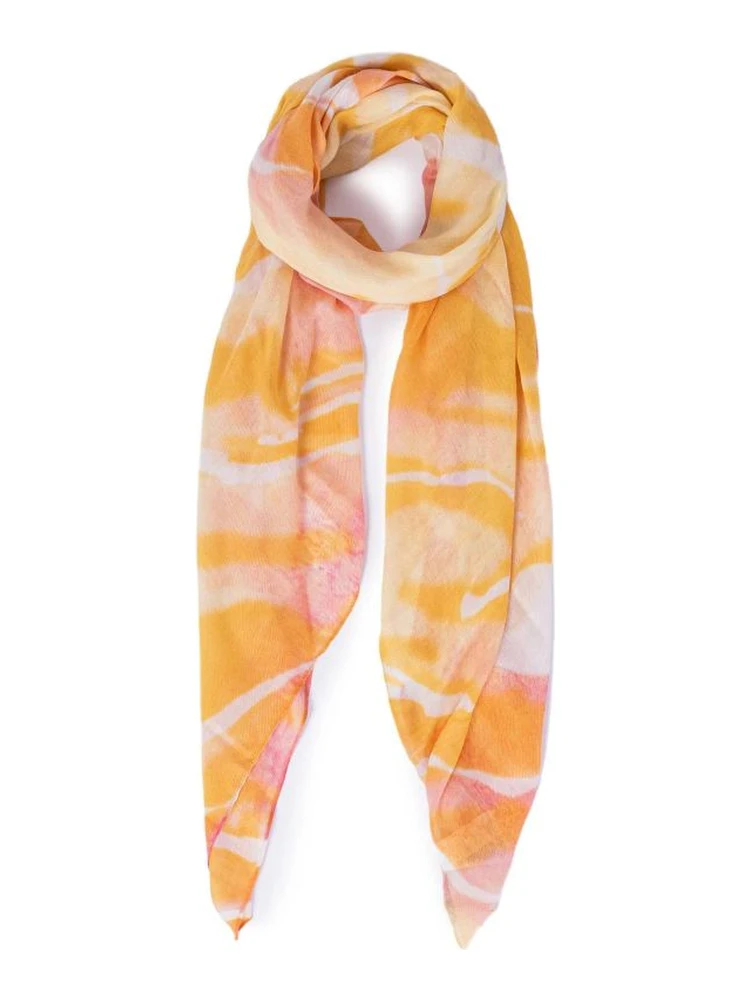 Orange Polyester Scarf