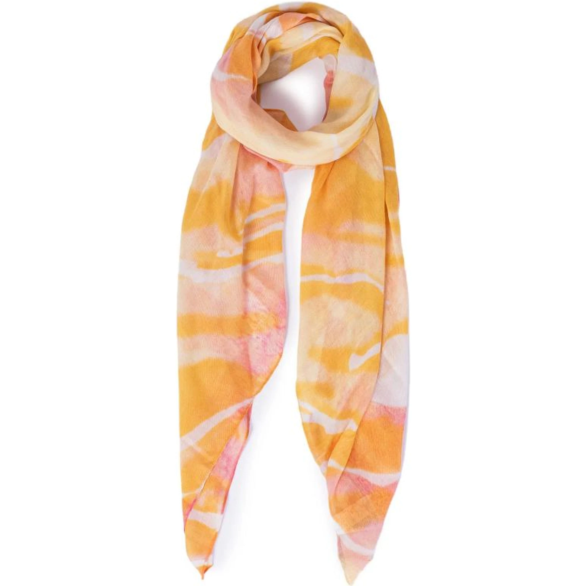 Orange Polyester Scarf