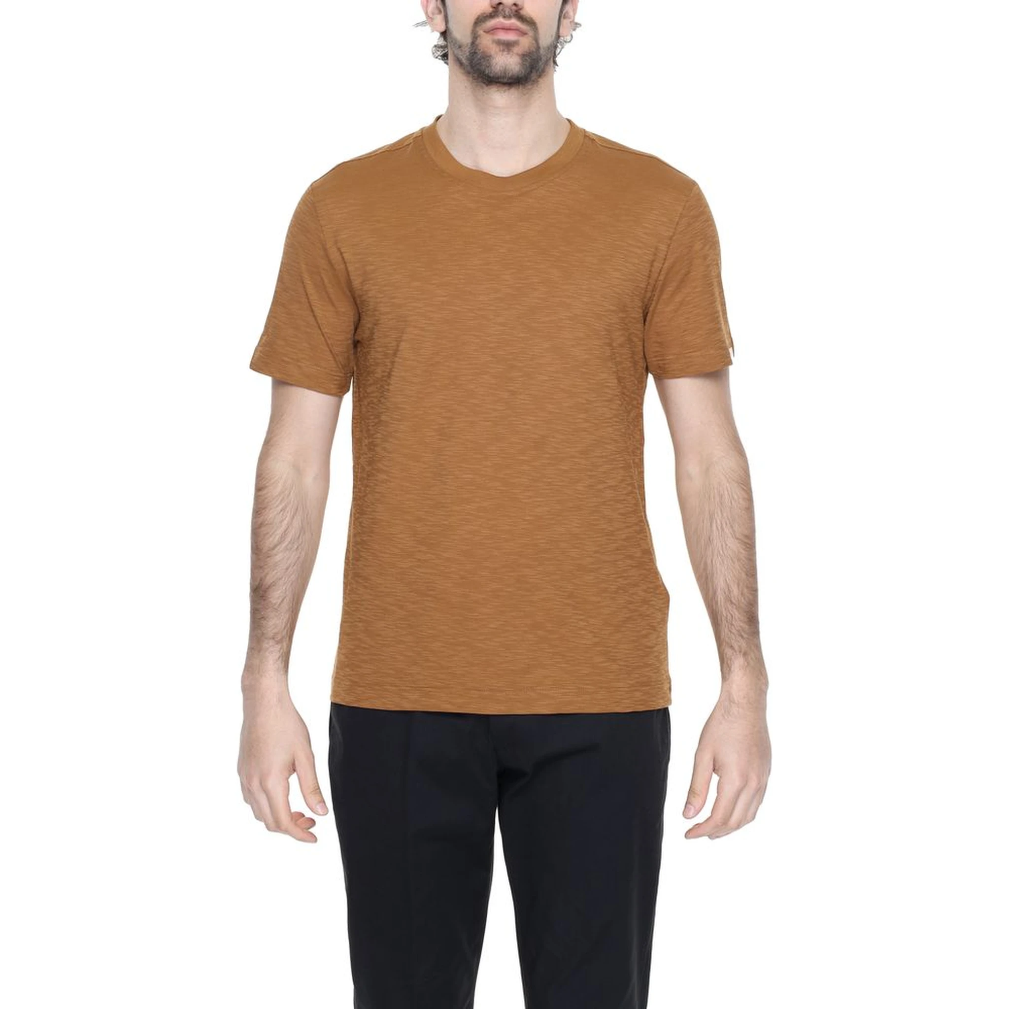 Brown Cotton T-Shirt