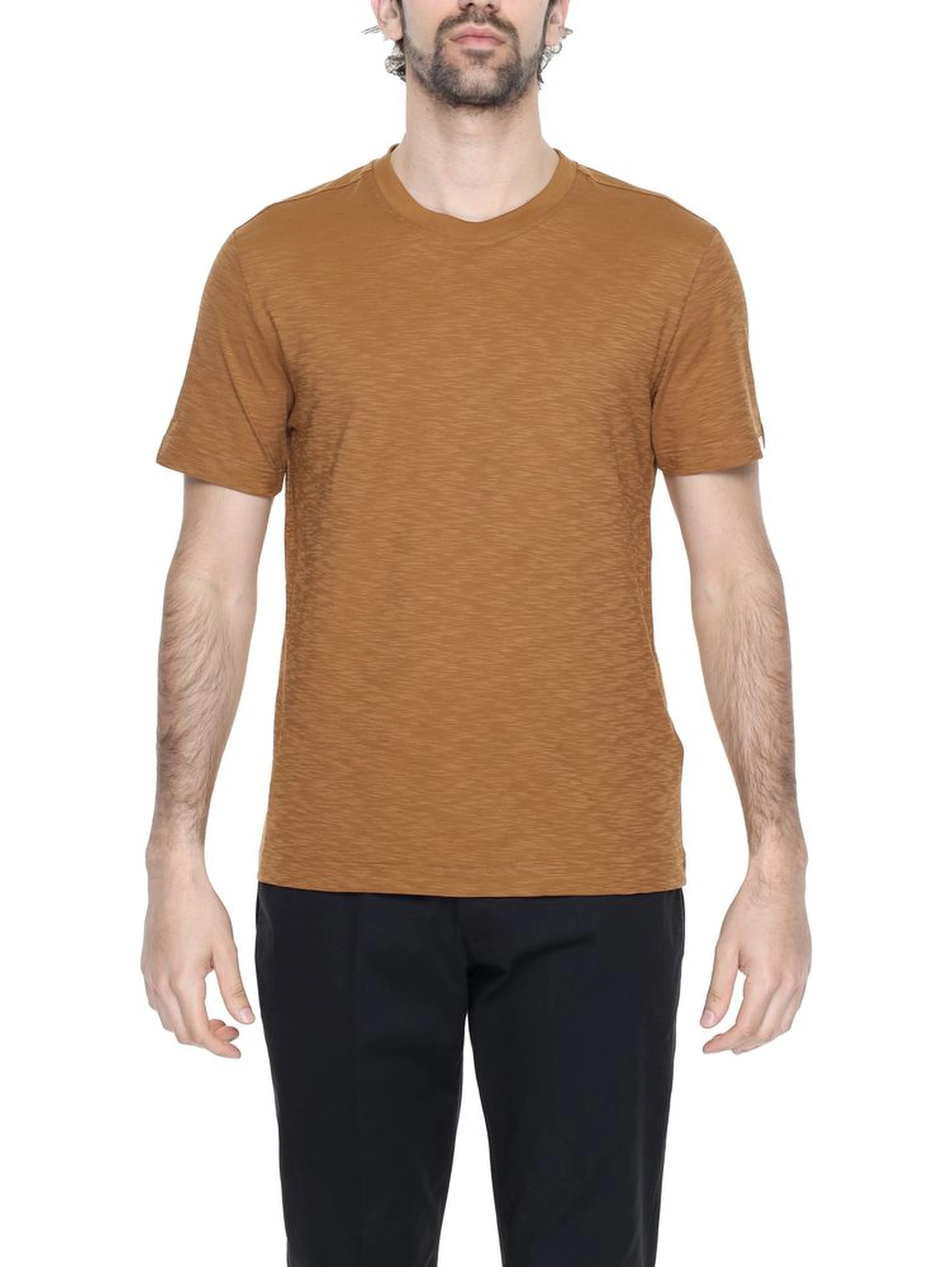 Brown Cotton T-Shirt