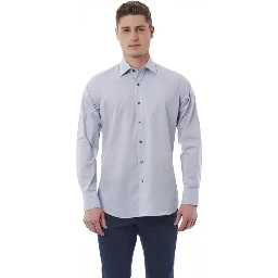 Gray Cotton Dress Shirt