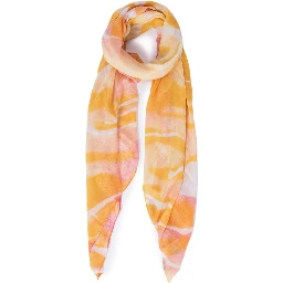 Orange Polyester Scarf