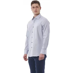 Gray Cotton Dress Shirt
