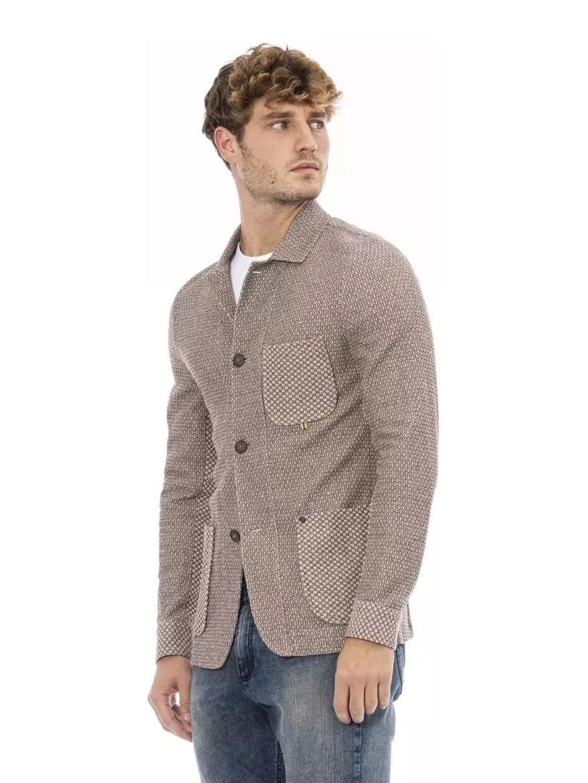 Beige Cotton Blazer