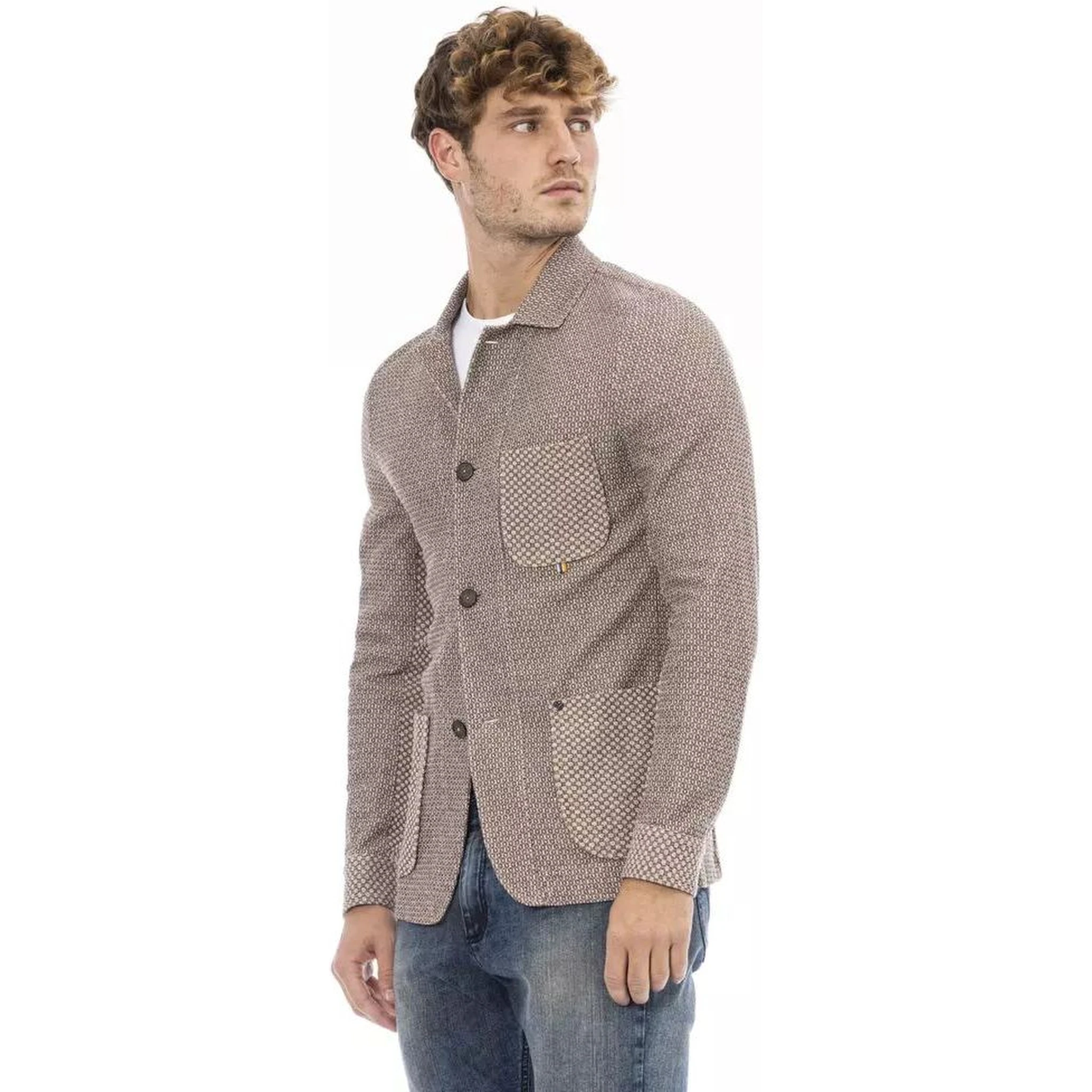 Beige Cotton Blazer