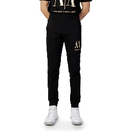 Black Cotton Joggers (Workout Pants)