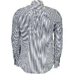 Blue Cotton Pattern Shirt