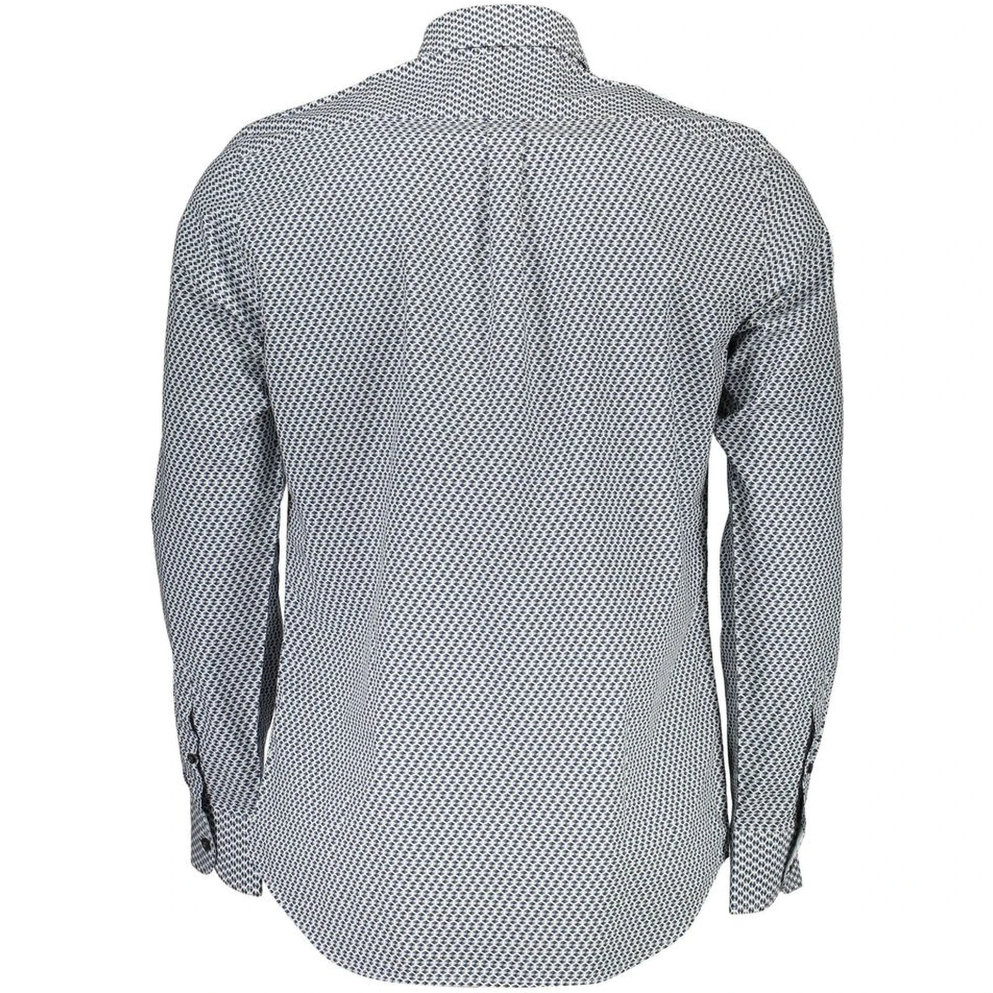 Blue Cotton Pattern Shirt