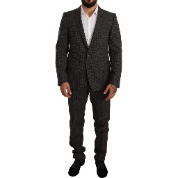 Black Virgin Wool Two-Piece Suit