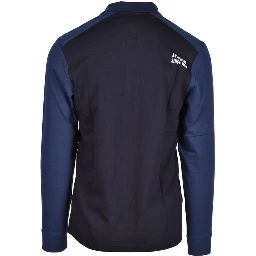Blue Cotton Polo Shirt
