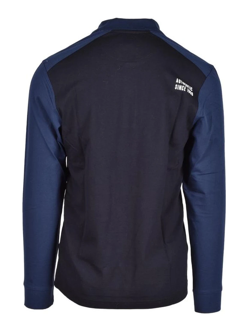 Blue Cotton Polo Shirt