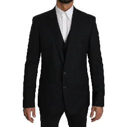 Blue Viscose Two-Piece Suit