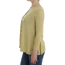 Yellow Silk Cardigan