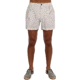 White Polyester Short And Mini Shorts