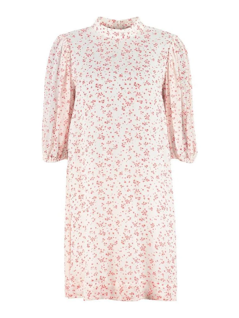 White Viscose Casual Dress
