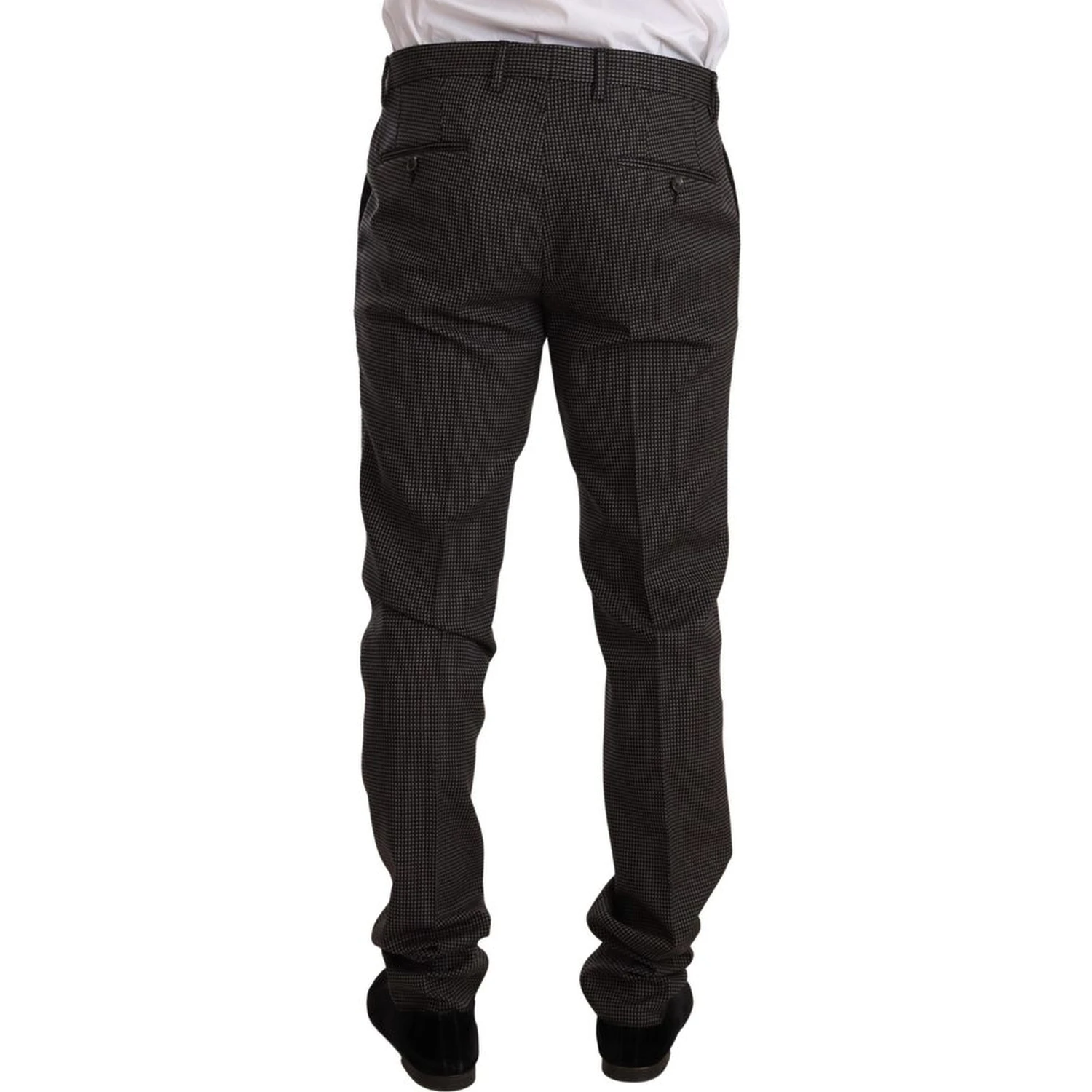 Black Virgin Wool Two-Piece Suit