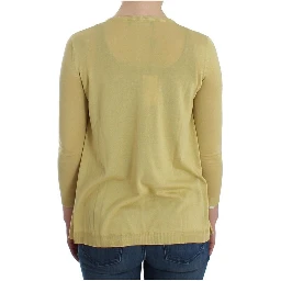Yellow Silk Cardigan