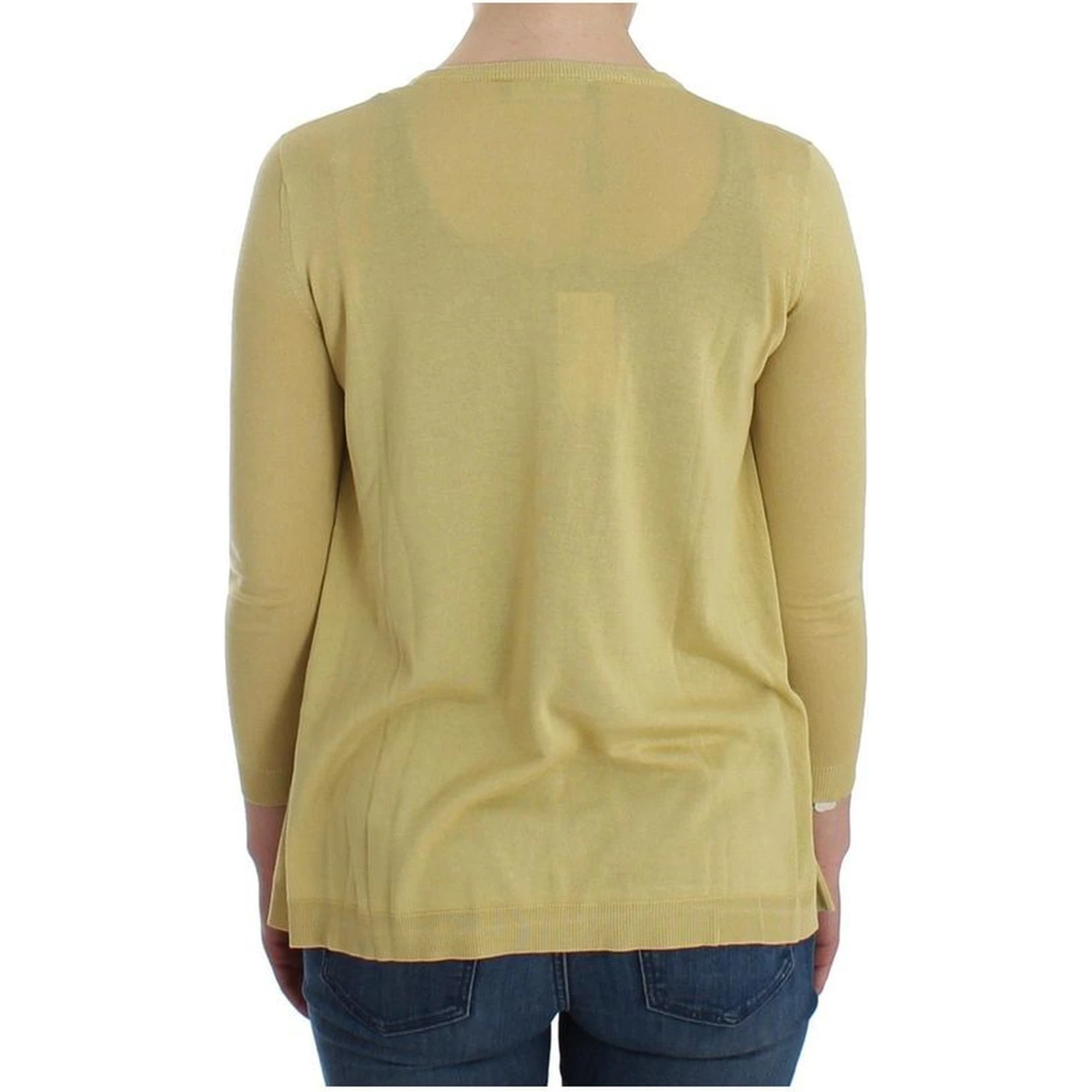 Yellow Silk Cardigan