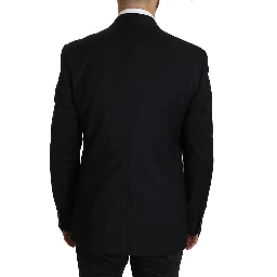 Blue Viscose Two-Piece Suit