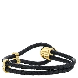 Black Calf Leather Bos Taurus Bracelet