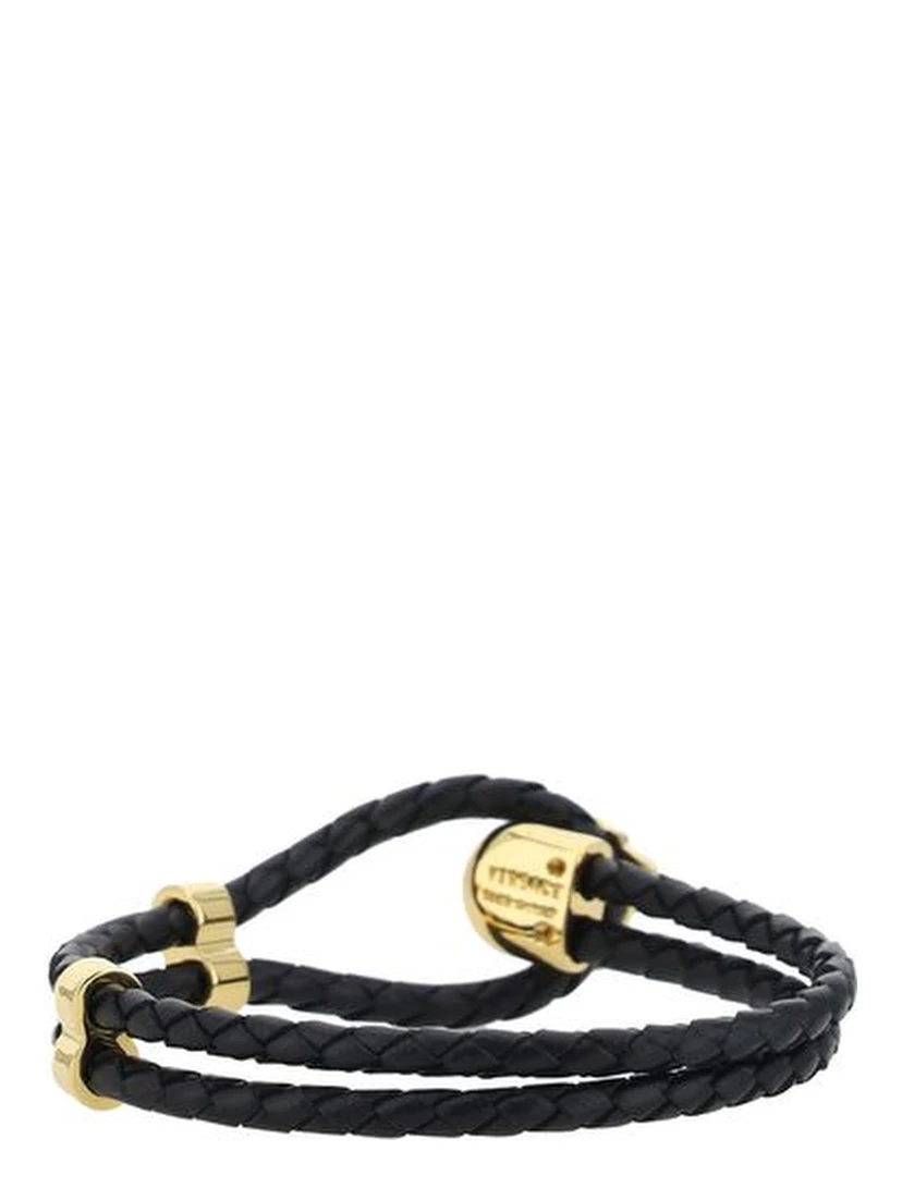 Black Calf Leather Bos Taurus Bracelet