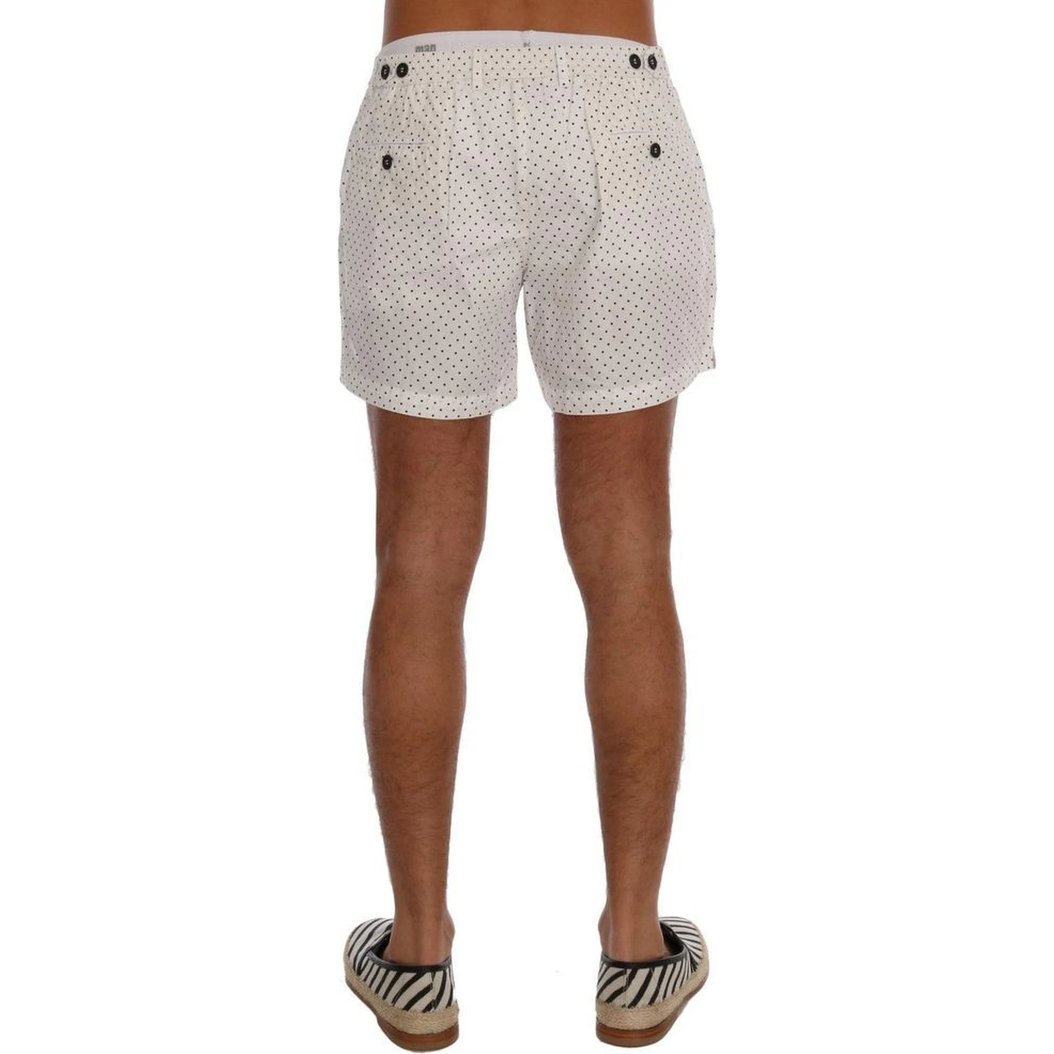 White Polyester Short And Mini Shorts